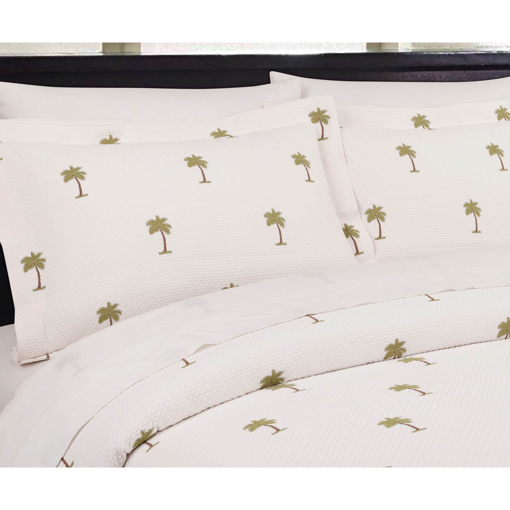 The Palm Standard Sham, CREAM GREEN, hi-res image number 0