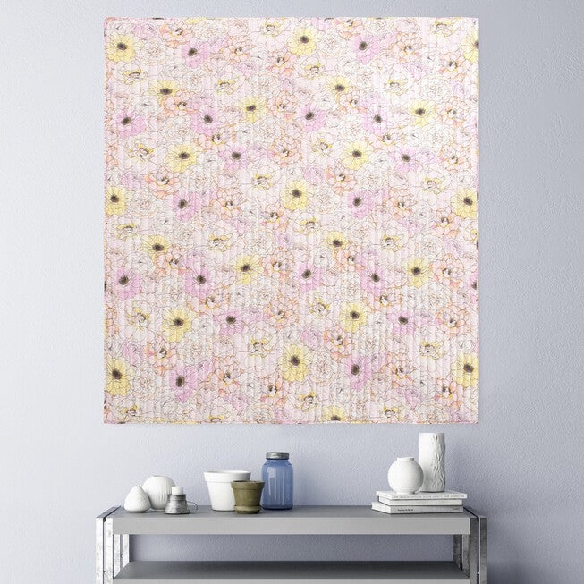 Misty Bloom Quilted Throw Blanket, , alternate image number 3