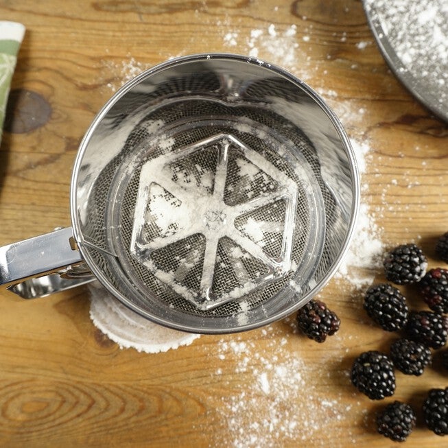 Triple Mesh Stainless Steel 5 Cup Flour Sifter, , on-hover image number null