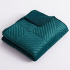 Riviera Velvet Teal Throw Blanket, , alternate image number null
