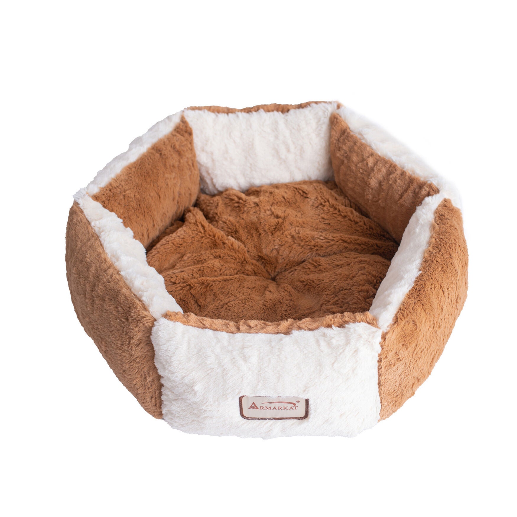 Dog, Cat Cat Extra Small Pet Bed, Brown/Ivory, , alternate image number 3