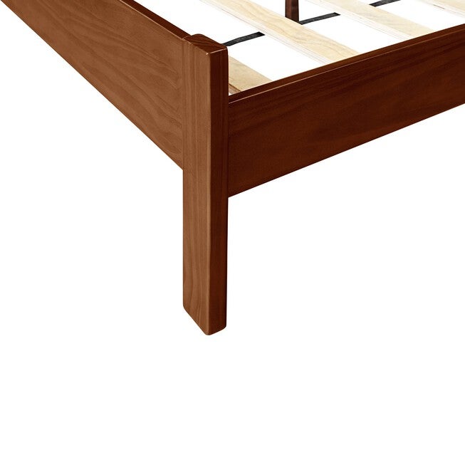 Graham Wooden Platform Bed in Walnut, King with 2 Nightstands, WALNUT, alternate image number 5