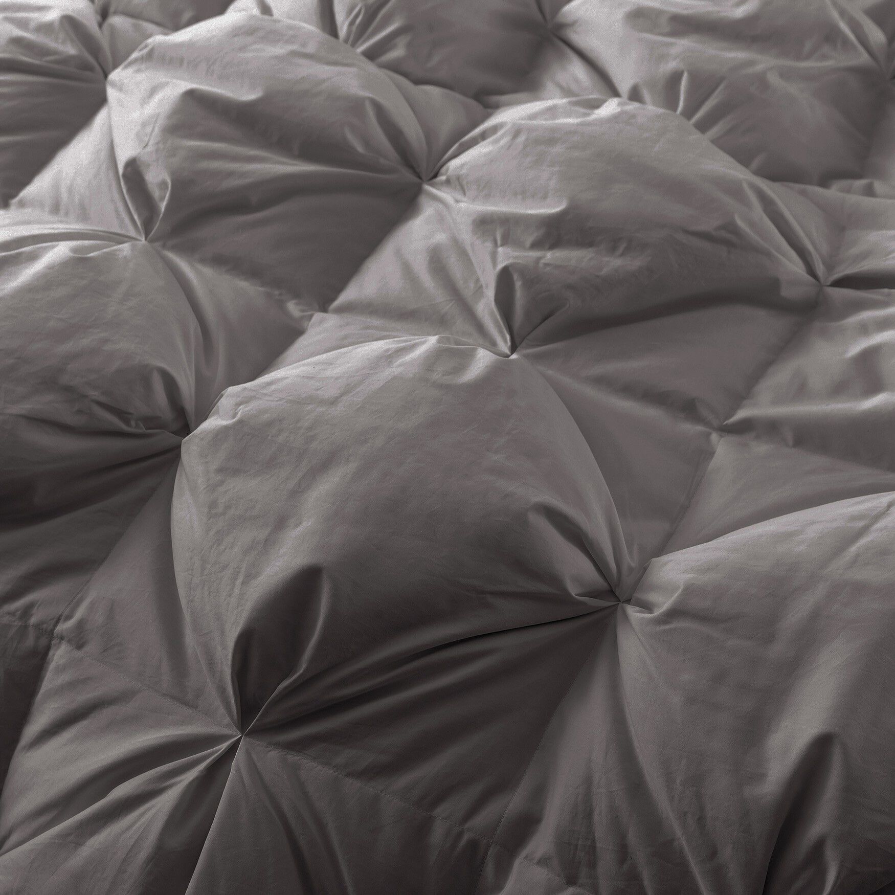 Pintuck Stitch White Duck Down Comforter, , alternate image number 9