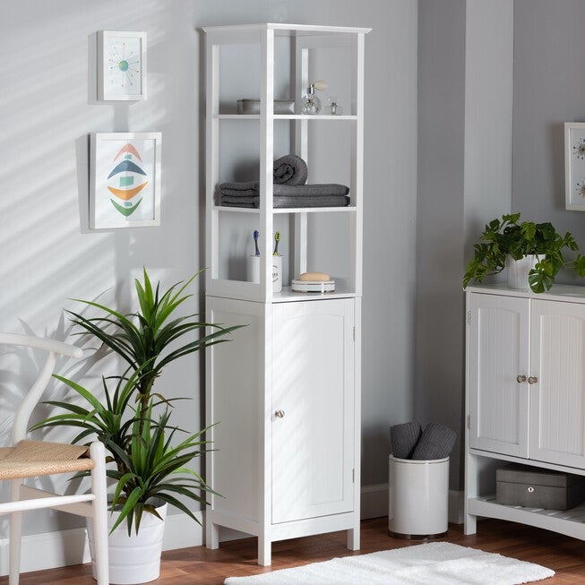 Beltran Wood Bathroom Storage Cabinet Furniture, , alternate image number 6