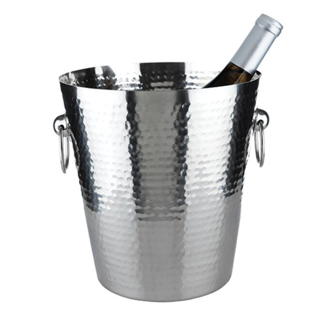 Hammered Ice Bucket, METALLIC, hi-res image number 0