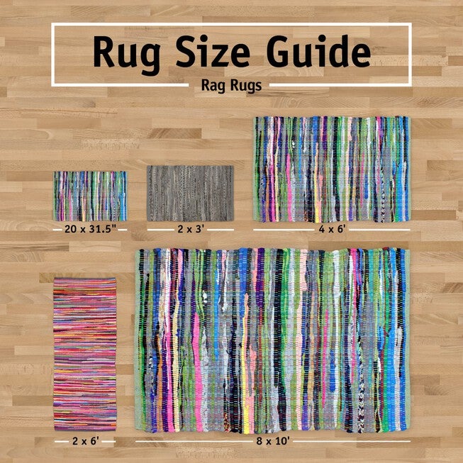 Multi Nautical Blue Rag Rug 50X80Cm, , on-hover image number null
