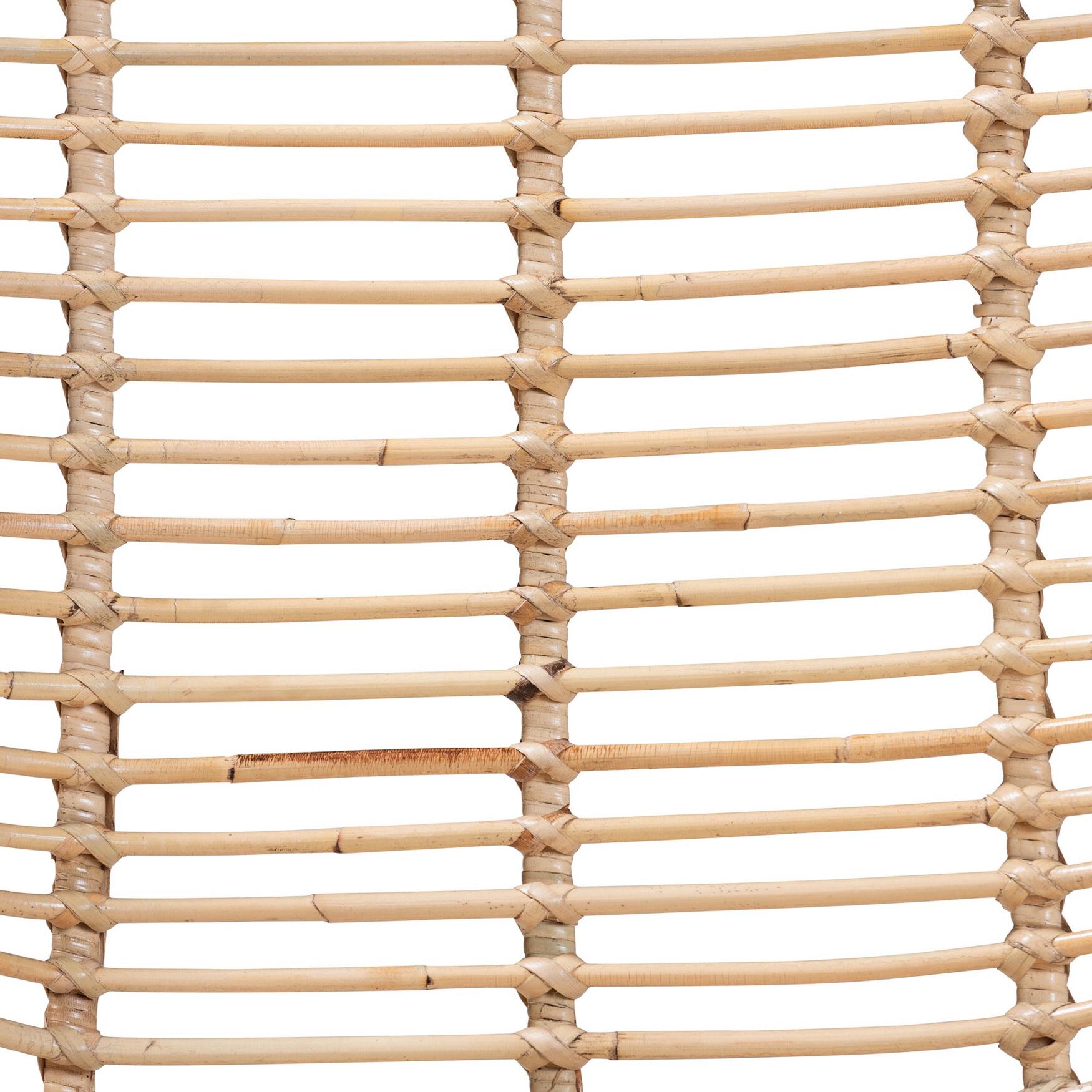 Manhattan Modern Bohemian Natural Brown Rattan And Black Metal Dining Chair, , alternate image number 5