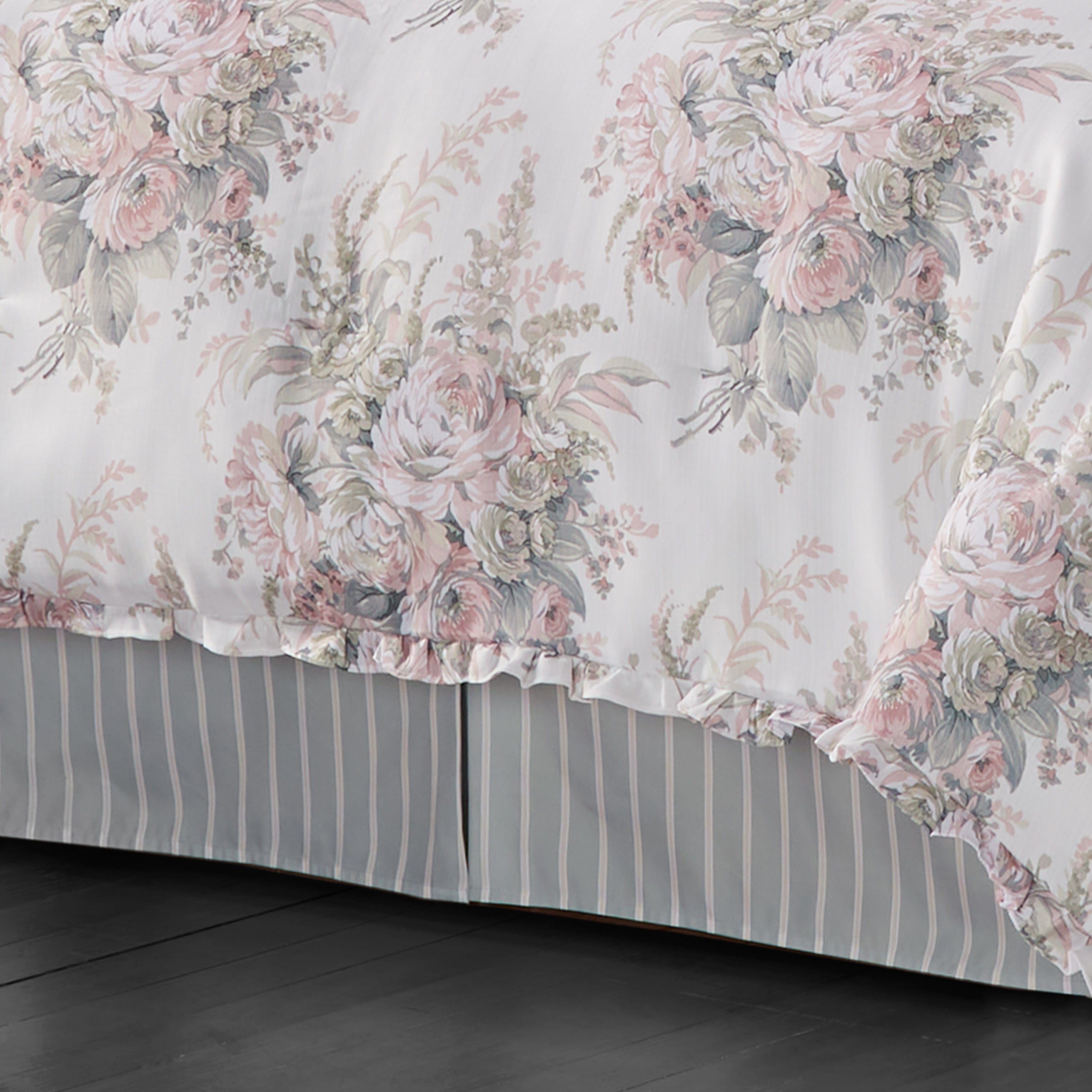 Estelle Blush 4 Piece Comforter Set, BLUSH, alternate image number 1