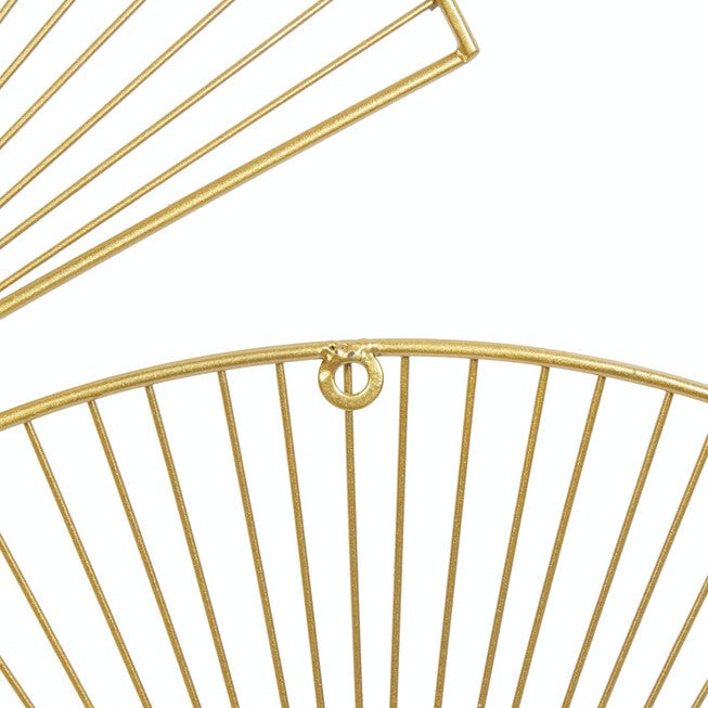 Cosmoliving By Cosmopolitan Gold Metal Wall Decor, , on-hover image number 1