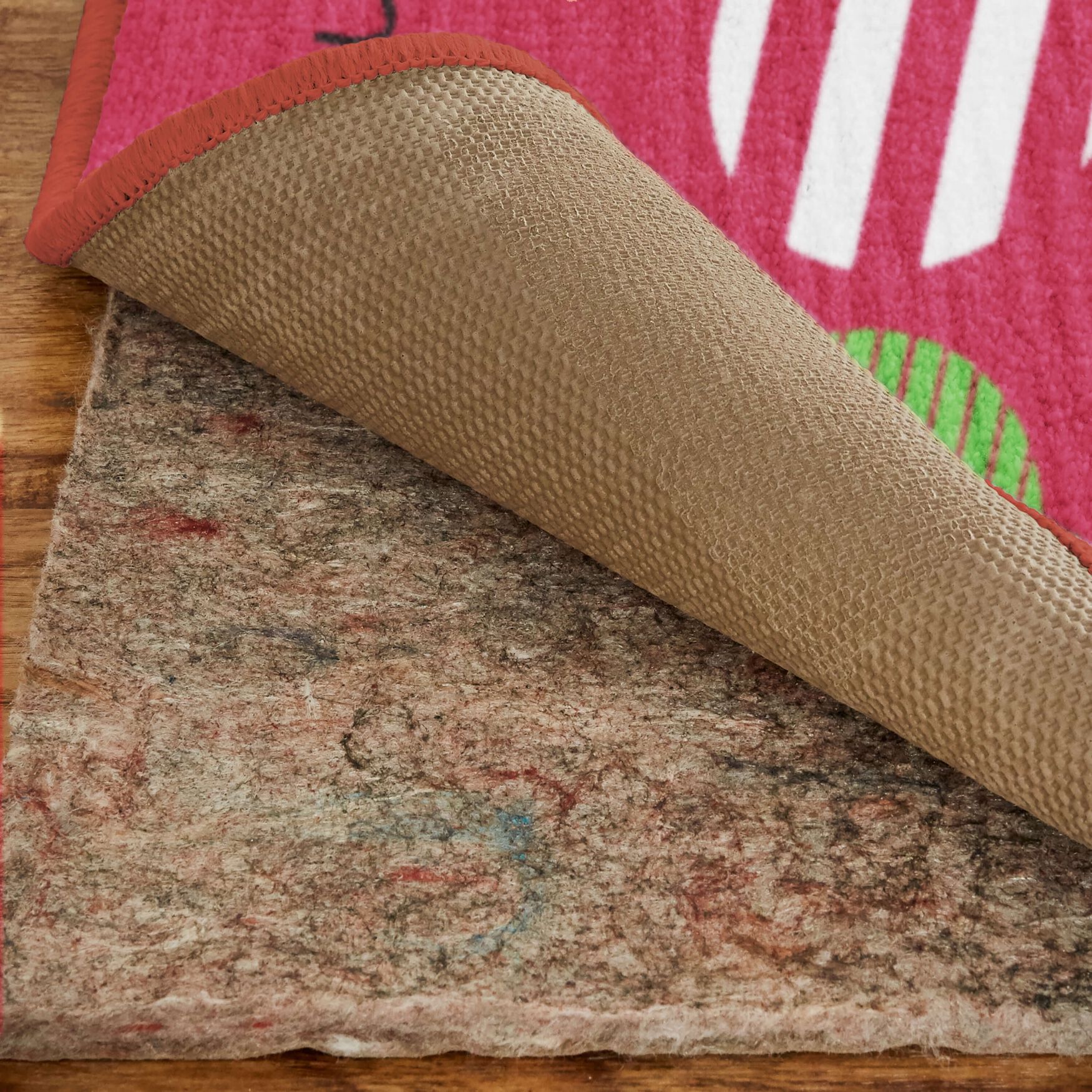 Merry Ornaments Red Kitchen Rug, , alternate image number 2