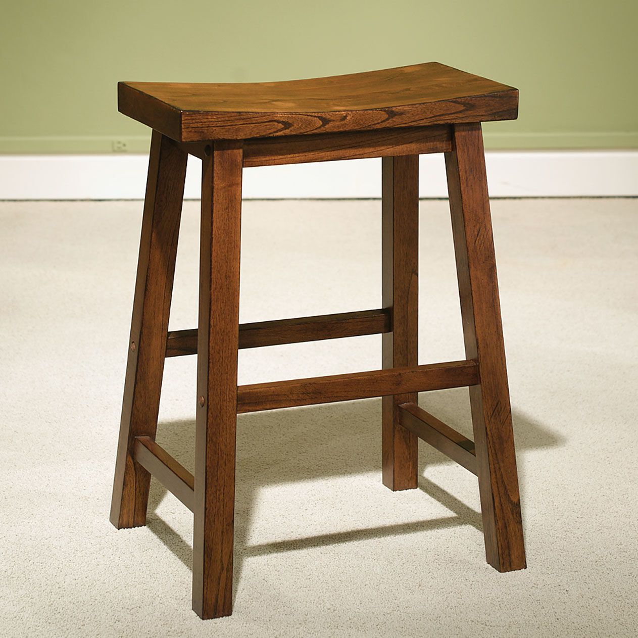 Wood Counter Stool, HONEY BROWN, hi-res image number 0