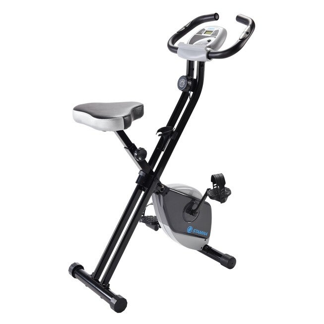 Stamina Folding Exercise Bike, BLACK GREY, hi-res image number null