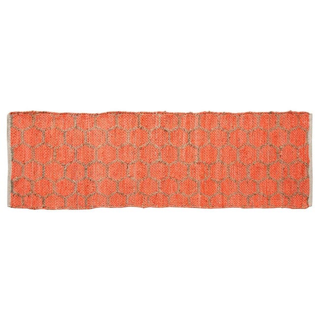 Beehive Modern Collection Area Rug, CORAL, hi-res image number 0