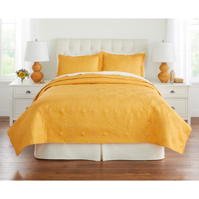 Sunflower Quilt Set, GOLD, hi-res image number null