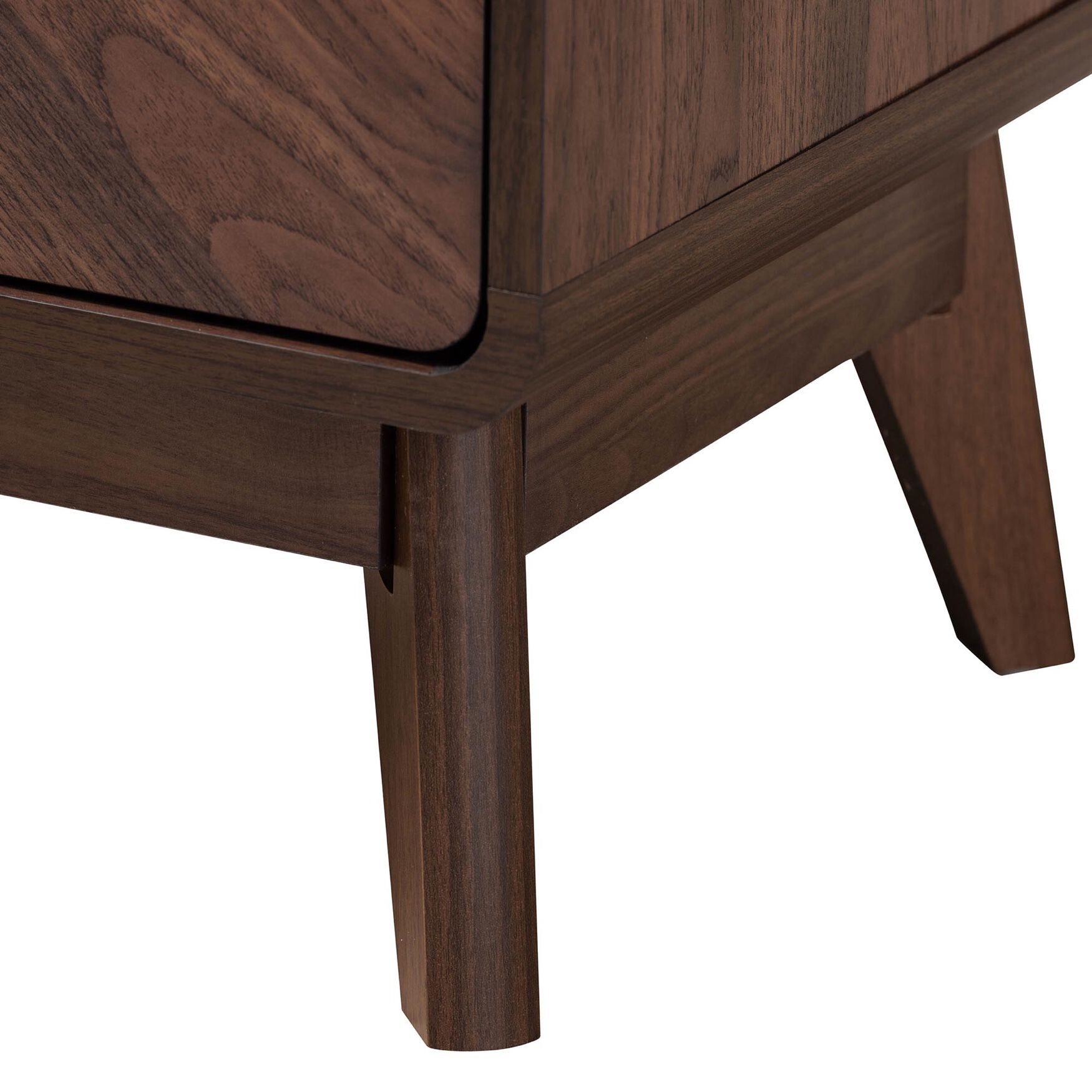 Markell Mid-Century Transitional Walnut Brown Finished Wood 2-Drawer Nightstand, , alternate image number 11