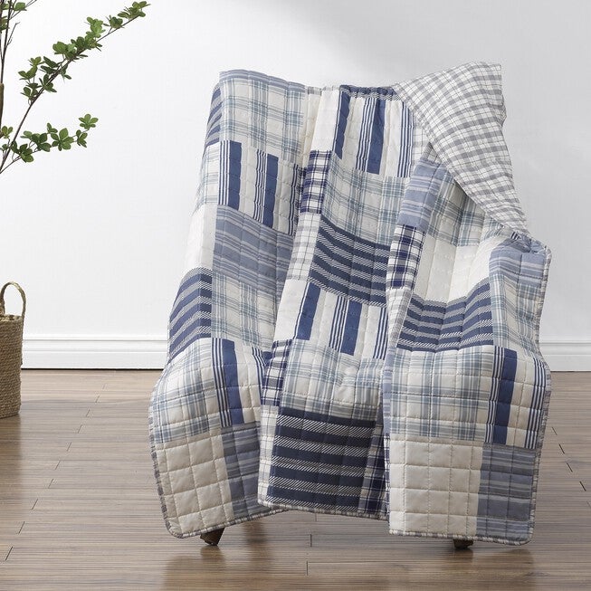 Napa Throw Blanket, BLUE, hi-res image number null