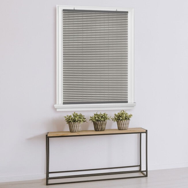 Cordless Veranda Vinyl Roll-Up Blind, Charcoal Silver, , alternate image number null