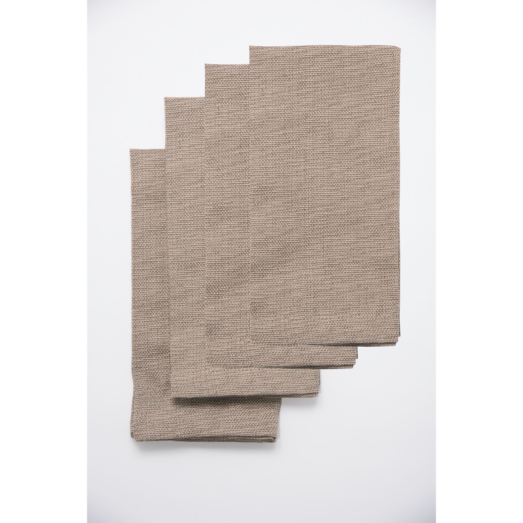 Danube 4 Pk Cloth Napkins, STONE, hi-res image number 0