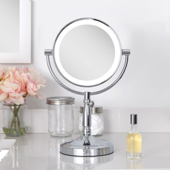 Cordless Dual-Sided LED Lighted Vanity Mirror, , alternate image number null