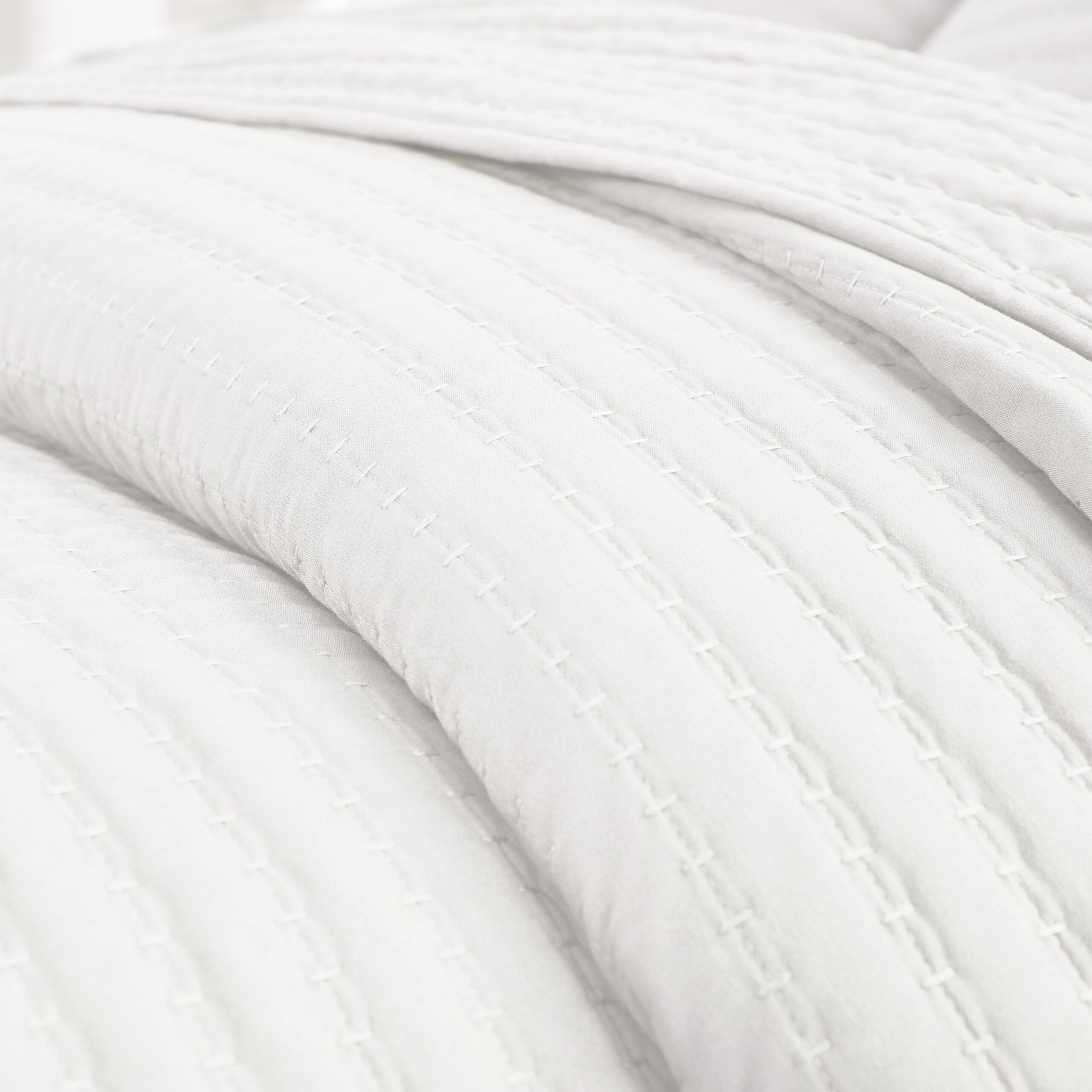 Greenland Home Fashions Vineyard Finely Stitched Quilt Set, WHITE, alternate image number 2