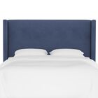 Velvet Wingback Headboard, , on-hover image number null