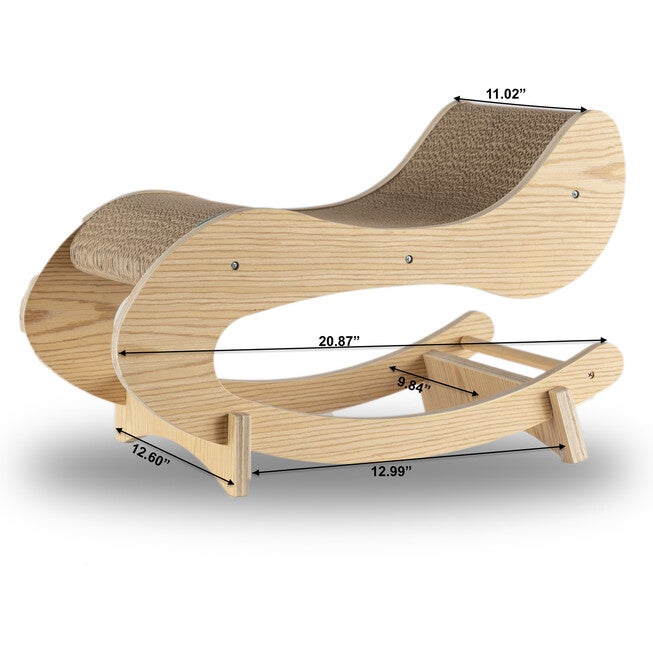 Armarkat Real Wood Medium Wooden Cat Rocking Chair, Detachable Cat Swing Chair S1302 Cat Chair, , alternate image number 5