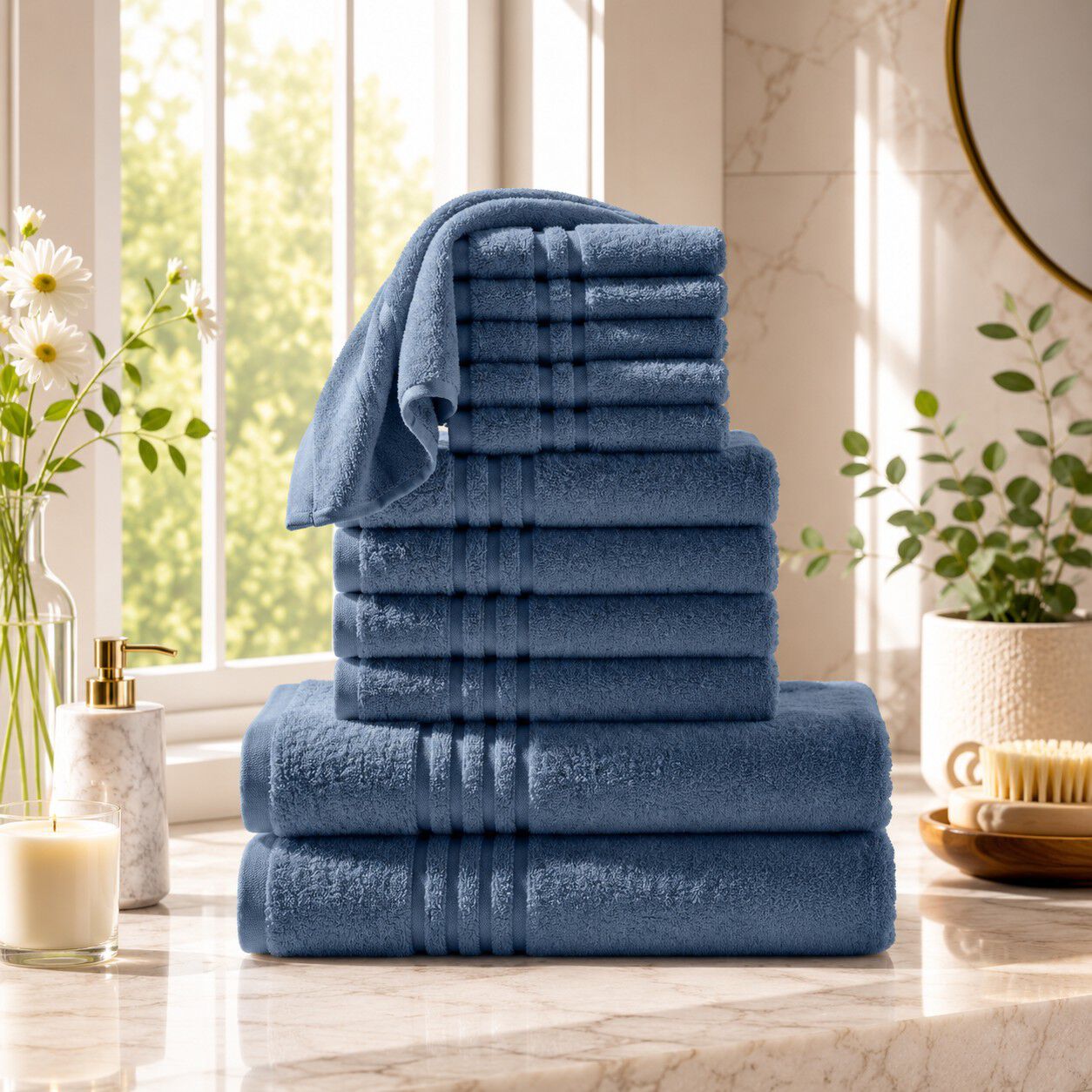 12-Pc. Zero-Twist Bath Towel Set