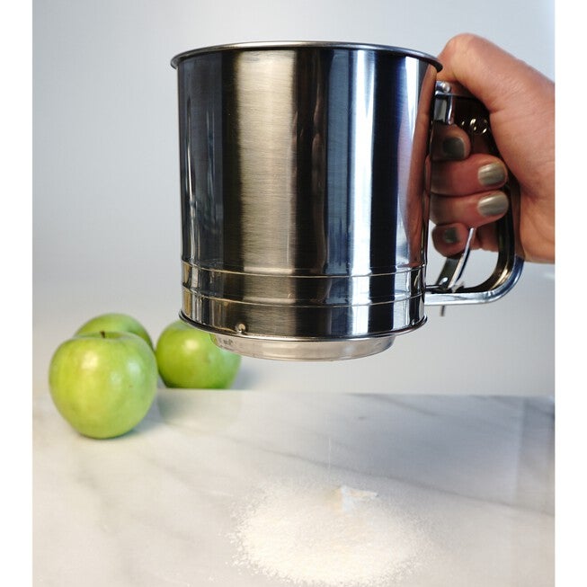 Triple Mesh Stainless Steel 5 Cup Flour Sifter, , alternate image number null