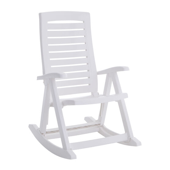  Foldable Rocking Chair, WHITE, hi-res image number null