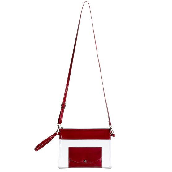 Convertible Bag Purse With Wallet, Clear/Red, CLEAR RED, hi-res image number null