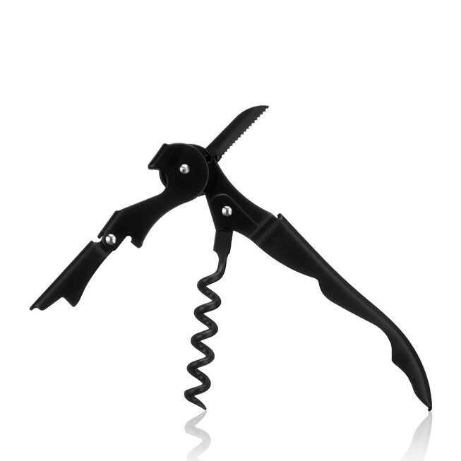 Truetap: Double-Hinged Corkscrew In Matte Black With Black, , alternate image number null