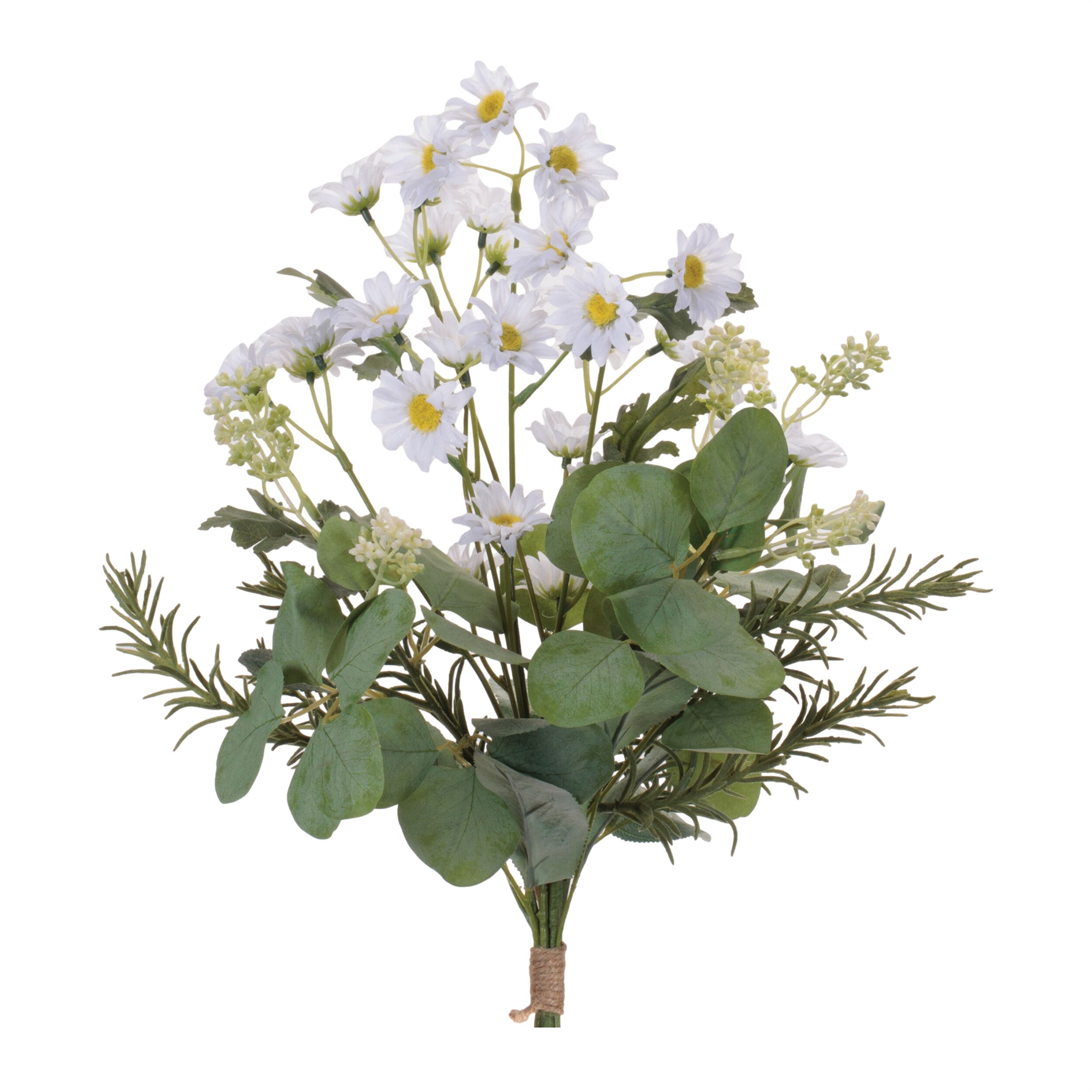 Mini Daisy Floral Bundle Set of 2, WHITE GREEN, hi-res image number 0