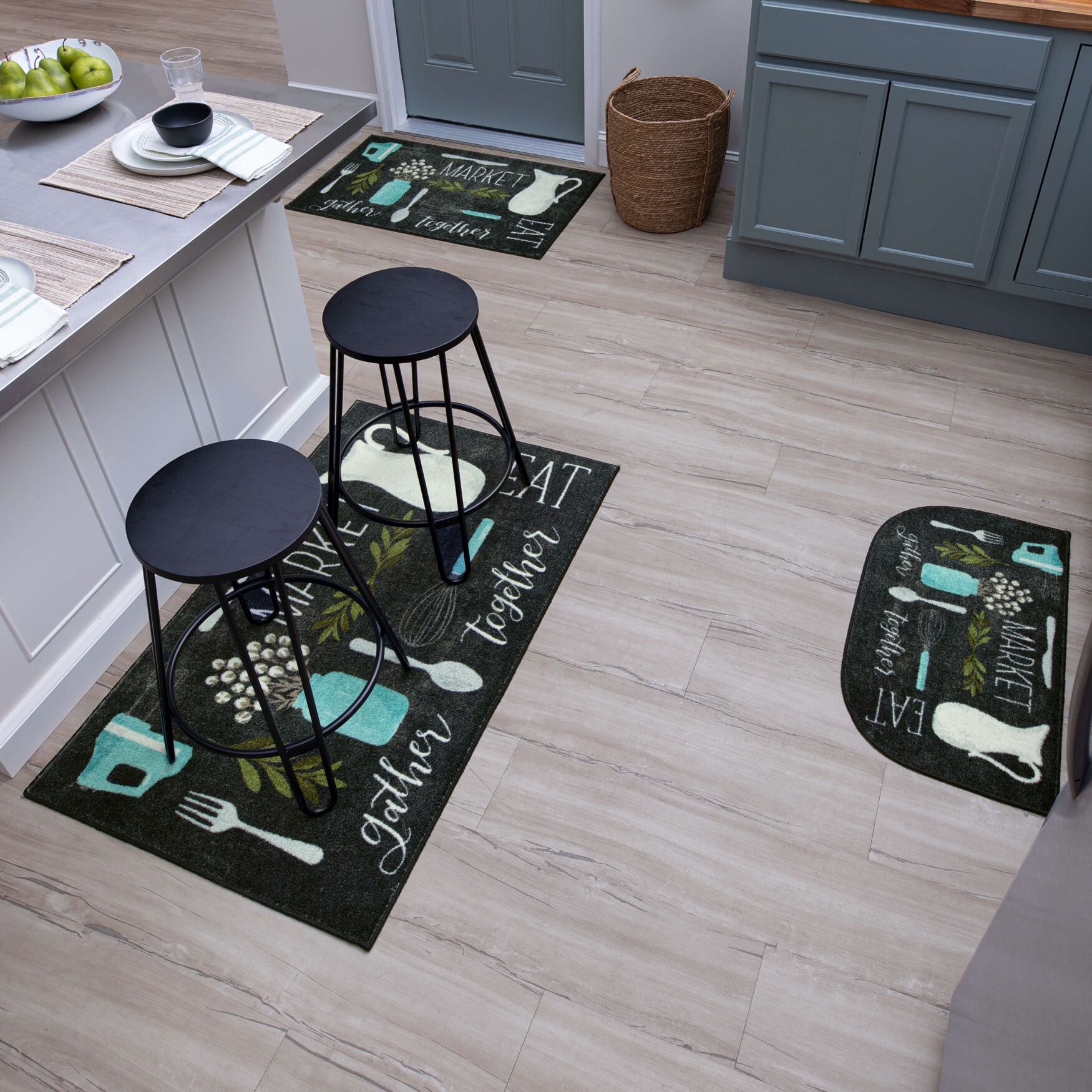 Farmhouse Kitchen Kitchen Rug, , alternate image number 9