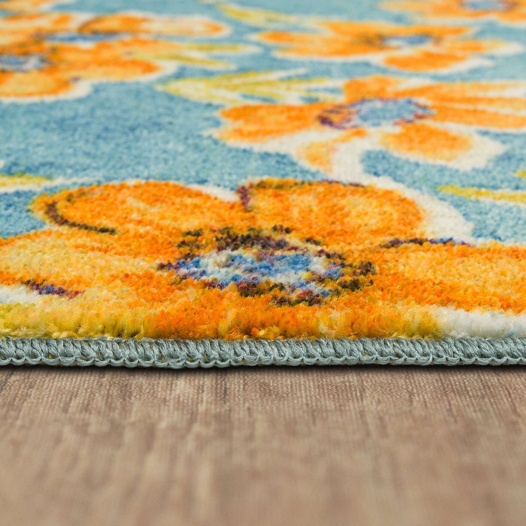 Orange Blossom Kitchen Rug, , alternate image number 4