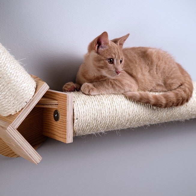 Armarkat Wall Series Wall Climbing Cat Post Bridge W2307, NATURAL BEIGE, alternate image number null