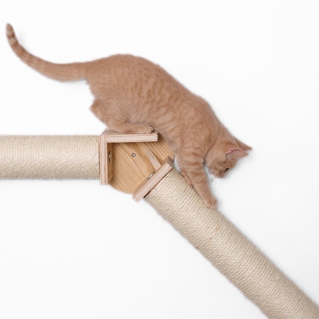 Armarkat Wall Series Wall Climbing Cat Post Bridge W2307, NATURAL BEIGE, alternate image number null