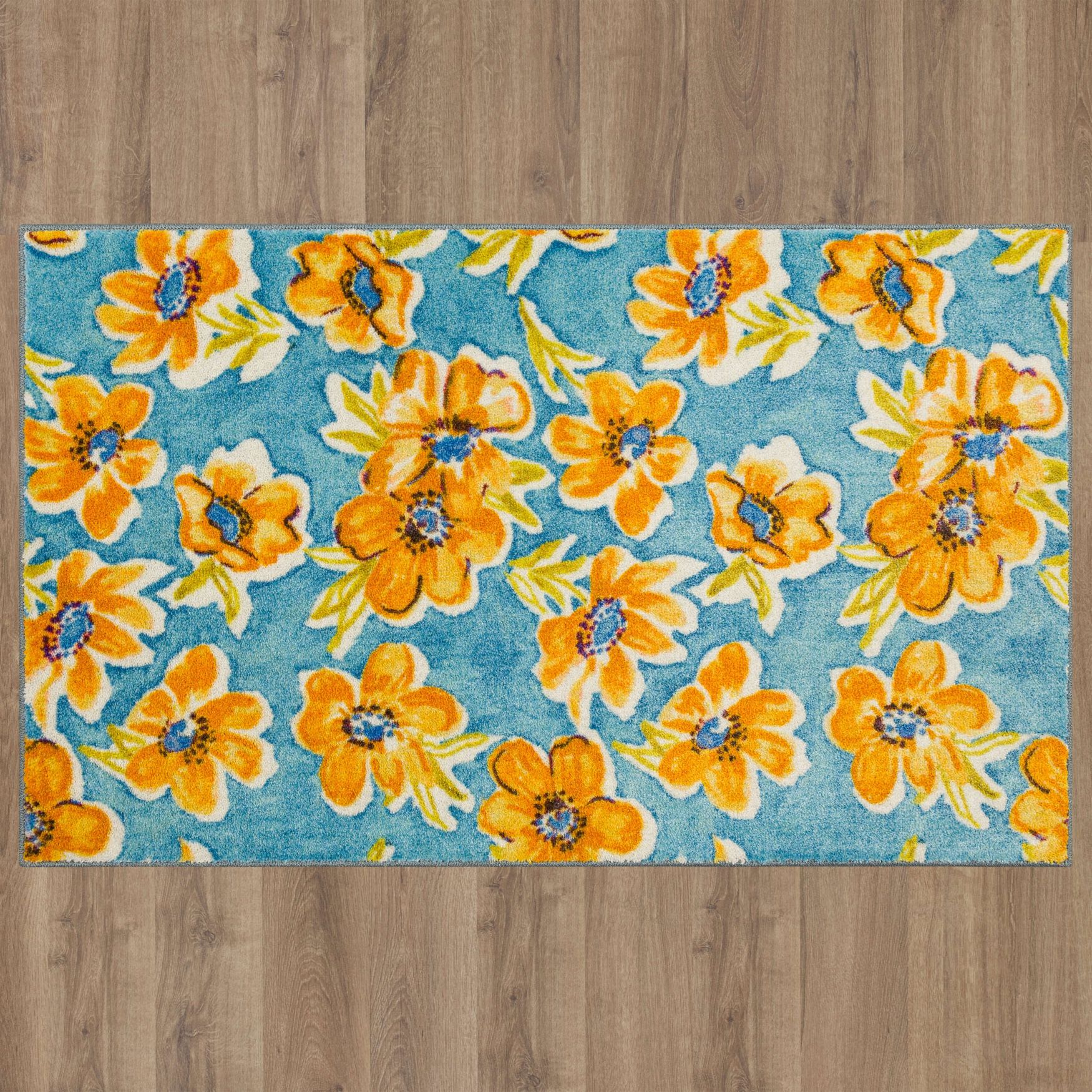 Orange Blossom Kitchen Rug, , alternate image number 6