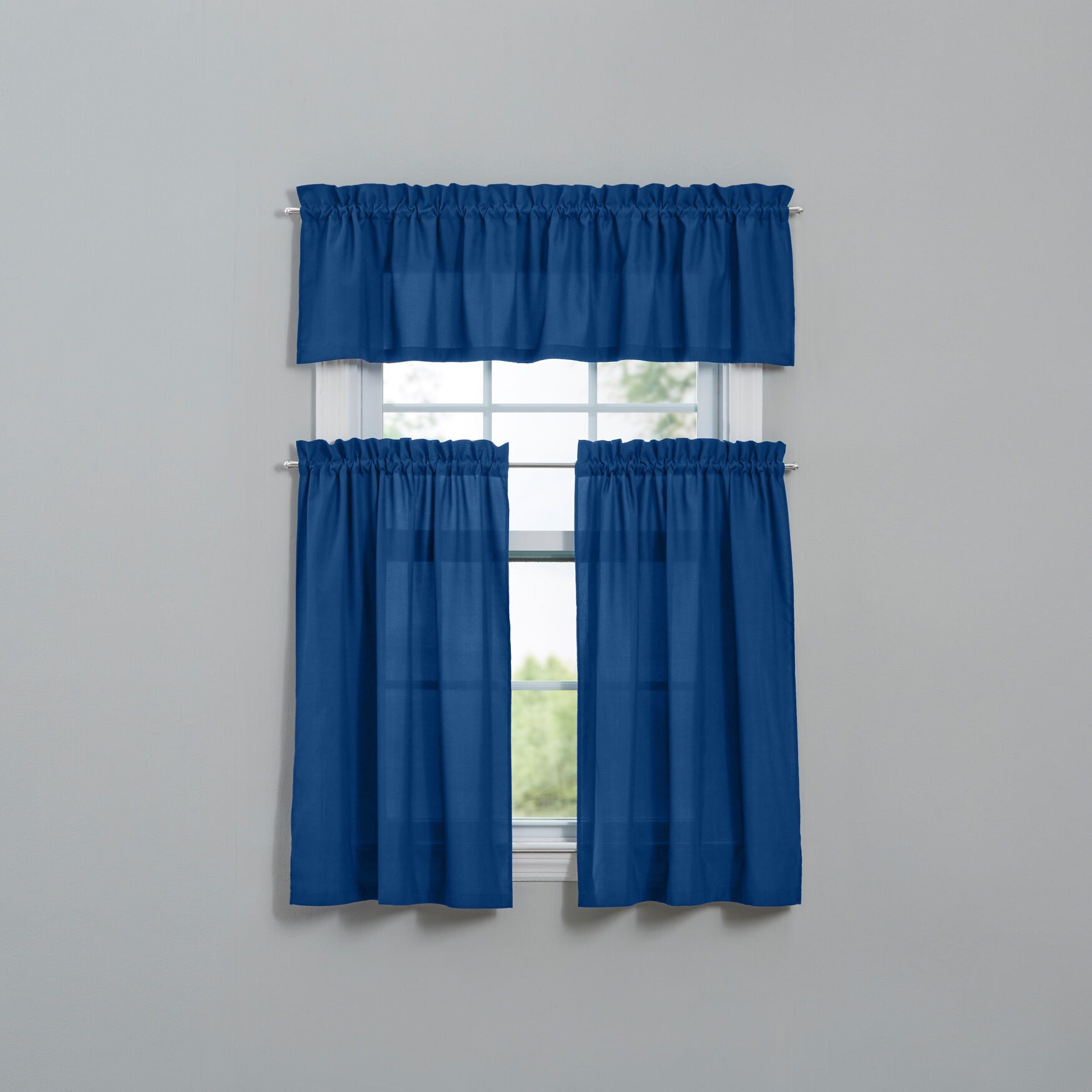 Microfiber Kitchen Tier, 3-Pc. Set, NAVY, hi-res image number 0