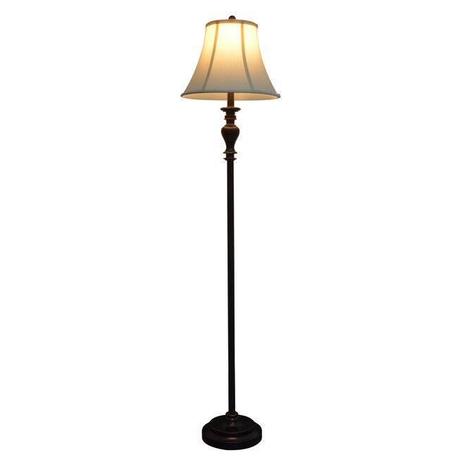 61½" Walnut Ridge Brass Floor Lamp, , on-hover image number null