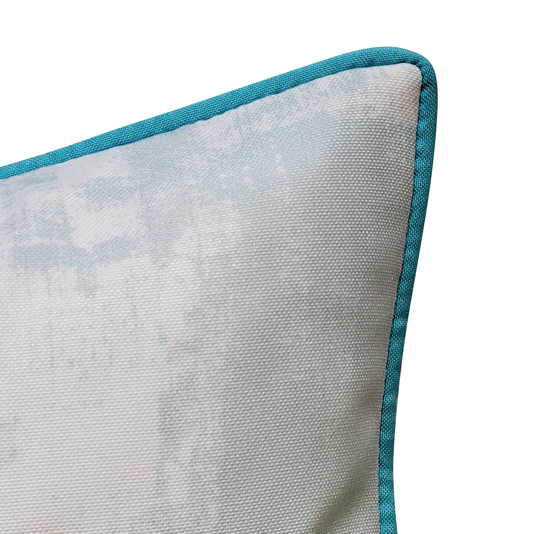 Indoor/Outdoor Embroidered Starfish Decorative Throw Pillow 18X18, Blue, , alternate image number 2