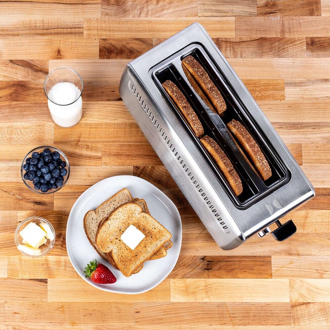 Kalorik Stainless Steel 4-Slice Long-Slot Toaster, , alternate image number null