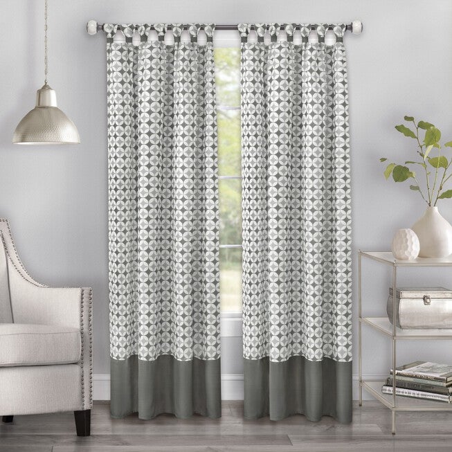 Callie Cuff Tab Top Window Curtain Panel - 52x63, , on-hover image number null
