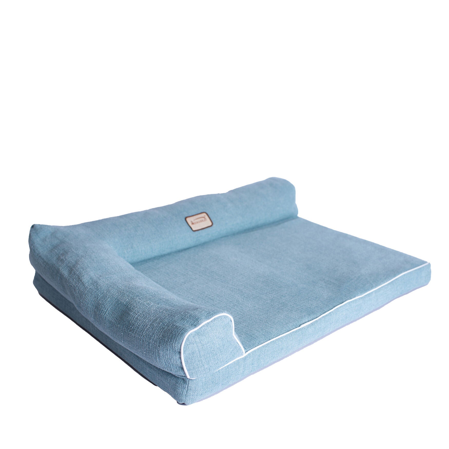 Bolstered Pet Bed Cushion With Poly Fill Cushion, Medium SoothIng Blue, , alternate image number 6