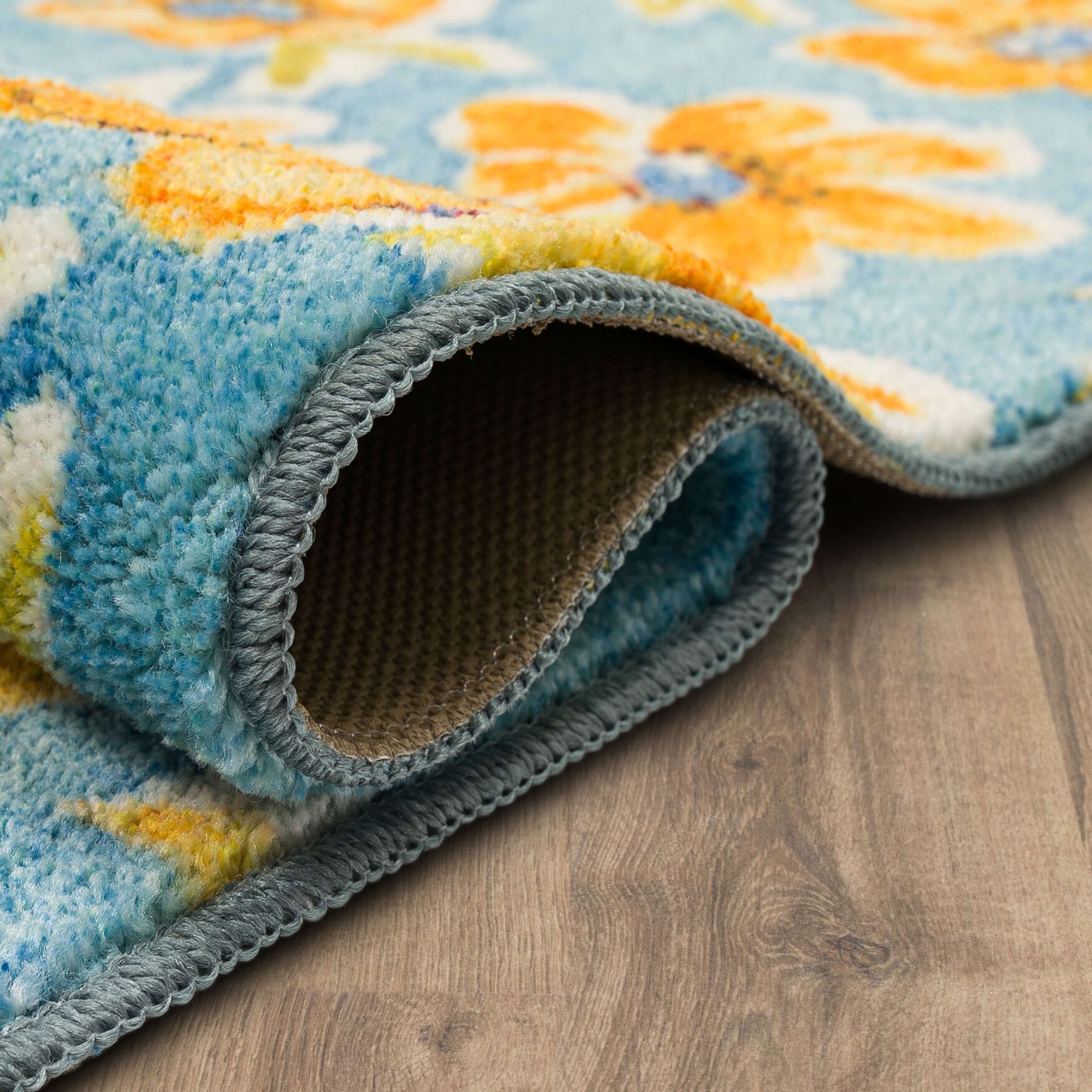 Orange Blossom Kitchen Rug, , alternate image number 5