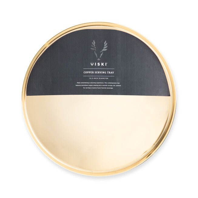 Round Gold Serving Tray, , alternate image number 4