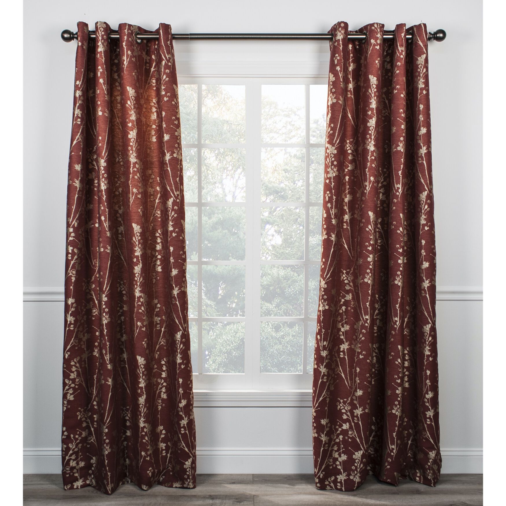 Meadow Lined Grommet Panel, CARDINAL, hi-res image number 0