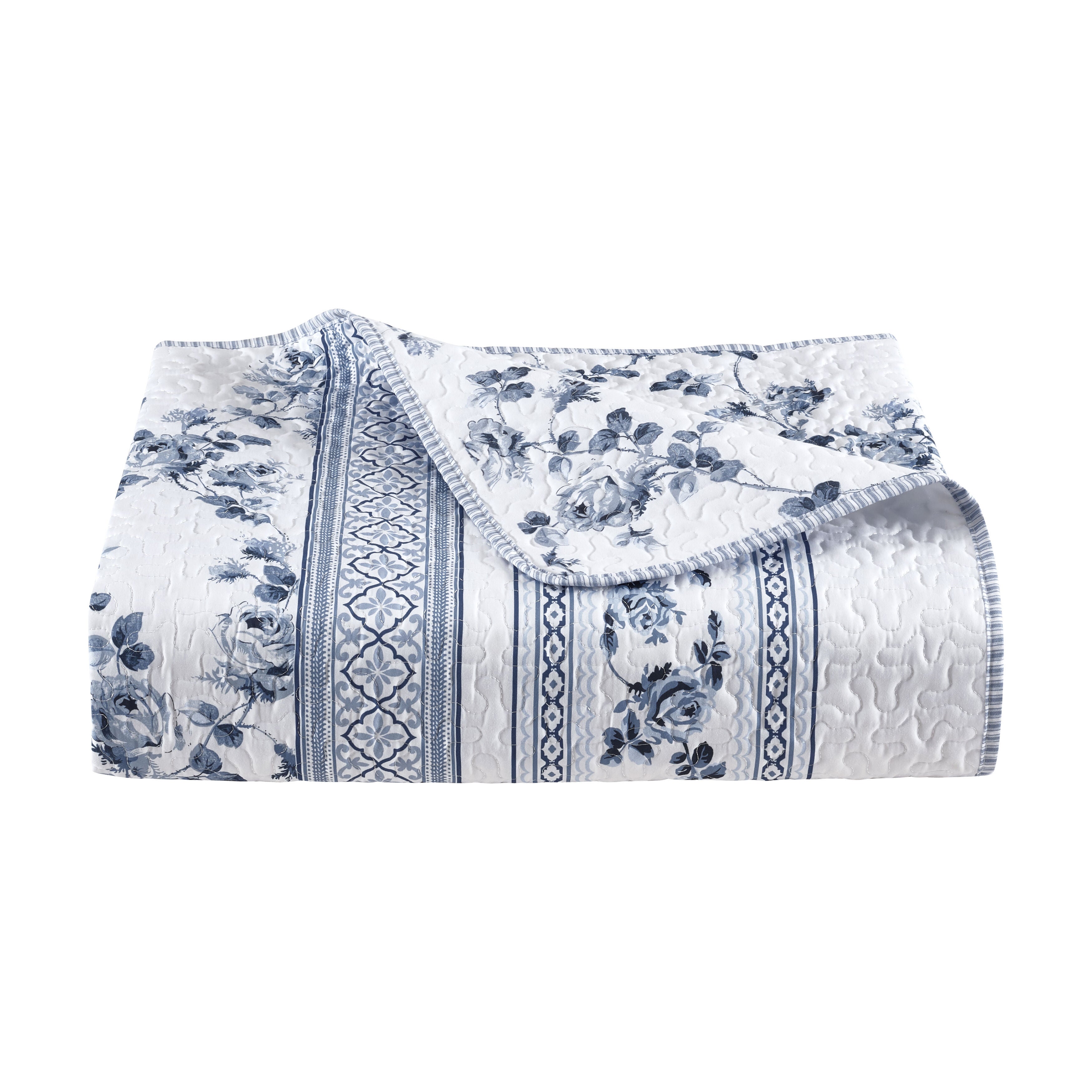 Rialto 3 Piece Quilt Set, FRENCH BLUE, alternate image number 2