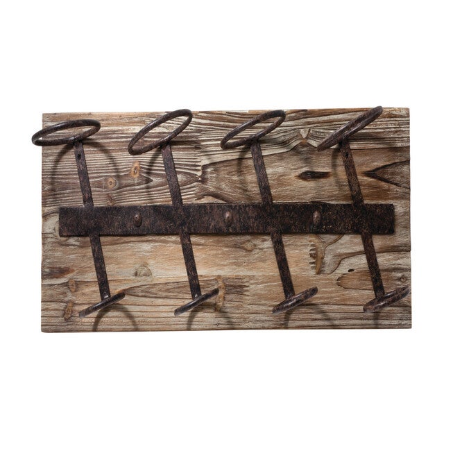 Metal And Wood Wine Rack, , alternate image number null