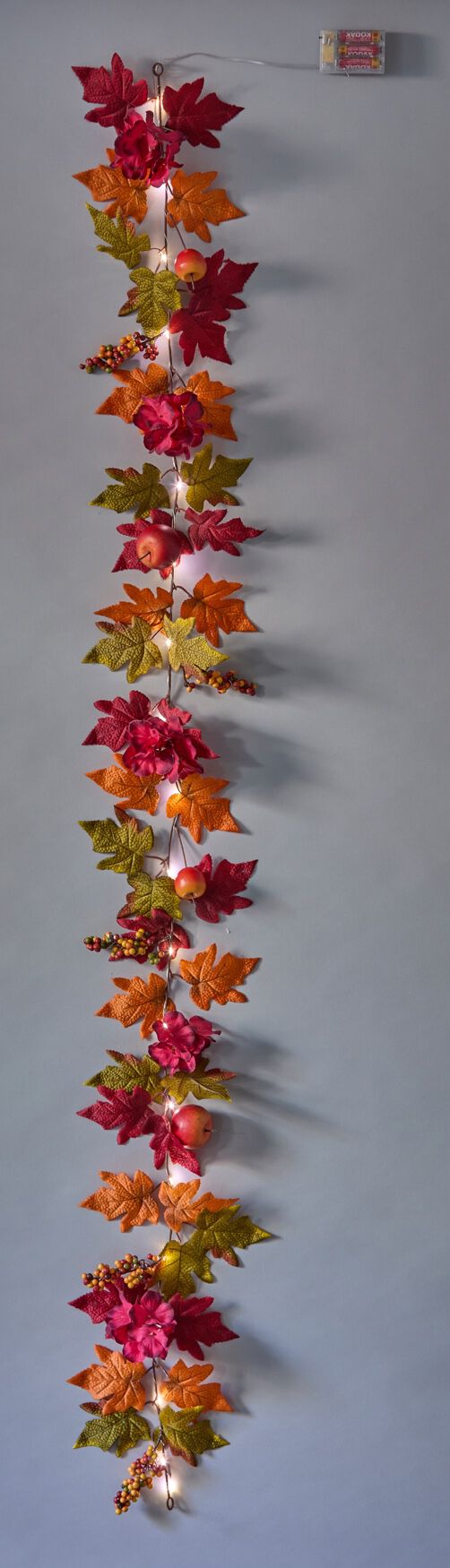 6 Ft. Pre-Lit Harvest Apple Garland, HARVEST APPLE, on-hover image number 1