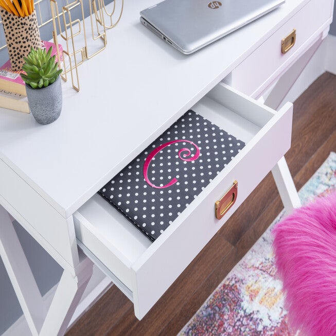 Peggy White Writing Desk, , alternate image number null